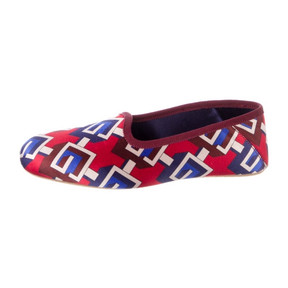 Gucci Printed Silk Slippers - Picture 3 of 5